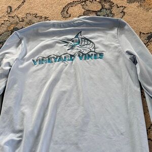 Vineyard Vines Light Gray Long Sleeve Tee